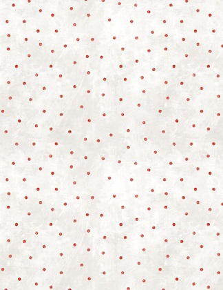 Wilmington Prints - Time for Hot Cocoa - Dots, White