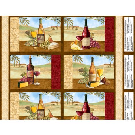 Wilmington Prints - Tuscan Delight - 24' Place Mat Panel, Multi