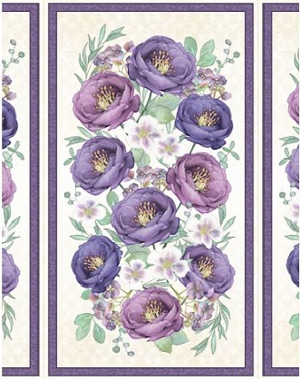 Wilmington Prints - Violette - 24' X 42' Violette Panel, Multi