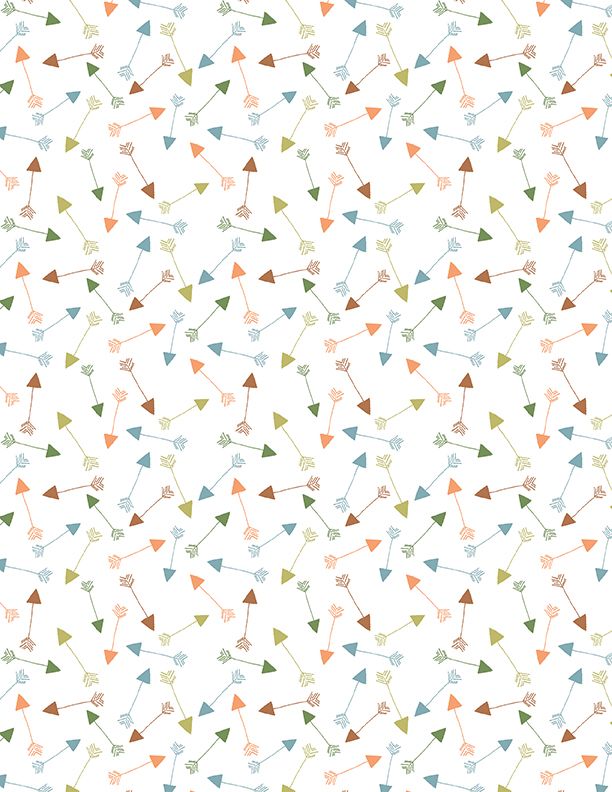 Wilmington Prints - Winsome Critters - Arrows, White