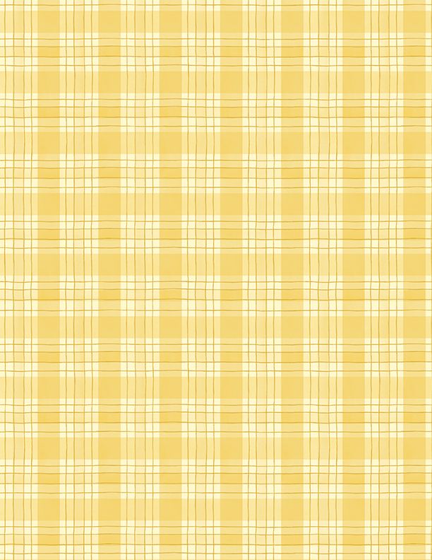 Wilmington Prints - Zest For Life - Plaid, Yellow