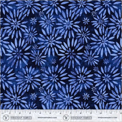 Windham - 108' BeColourful Quilt Back - Twinkling Daisies, Indigo