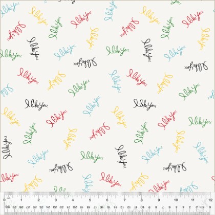 Windham - 108' Quilt Back - I Like You, Ivory