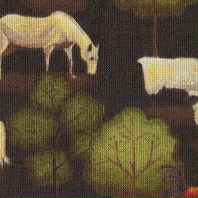 Windham - Folk Art - Farm Animals, Brown