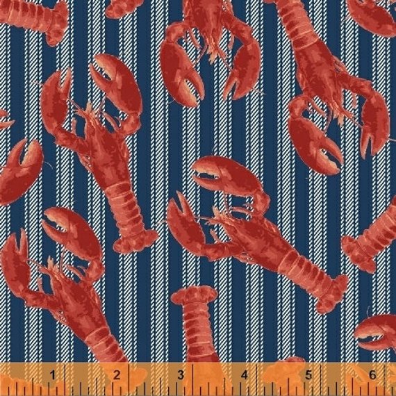 Windham - Fresh Catch - Lobsters, Red/Navy