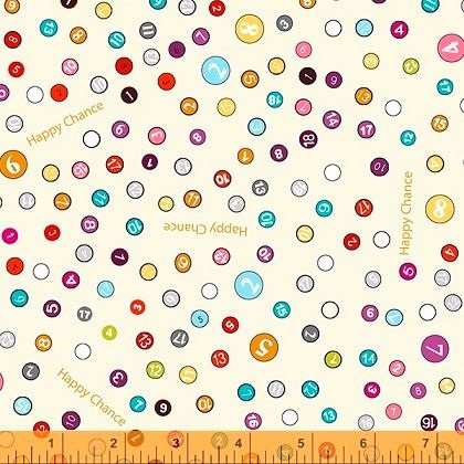 Windham - Happy Chance - Selvedge Dots, Cream