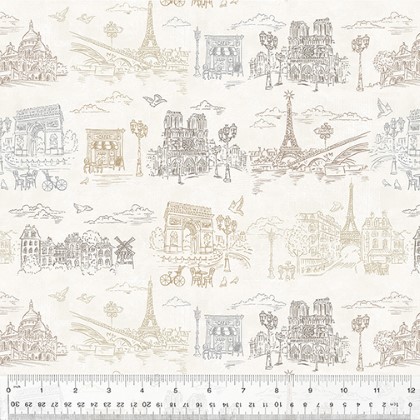 Windham - J'aime Paris - Paris Toile, Creme