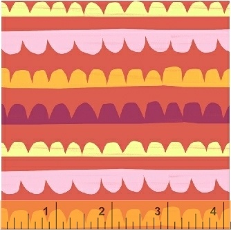 Windham - Mother Goose Tales - Bumpy Stripe, Orange