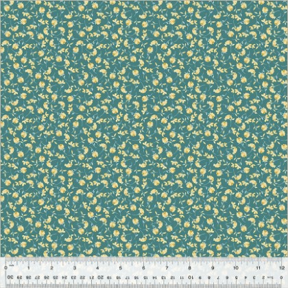 Windham Fabrics - Blake - Ditsy Stems, Teal