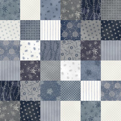 Windham Fabrics - Faded Indigo - Wholecloth, Multi