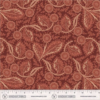 Windham Fabrics - Heirloom - Heritage Stitch, Wine