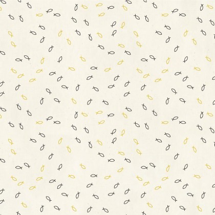 Windham Fabrics - Miniatures - A Big Catch, Goldfish