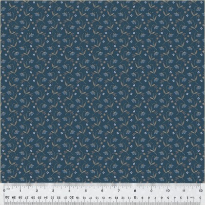 Windham Fabrics - Oxford - Flower Drops, Blue