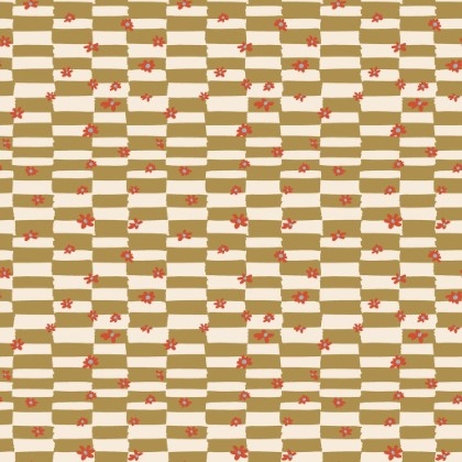 Windham Fabrics - Rocky Coast - Cottage Check, Ochre