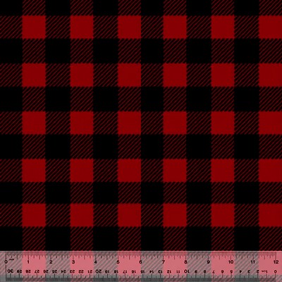 Windham Fabrics - Winter Fleece Print - Buffalo Plaid, Red/White