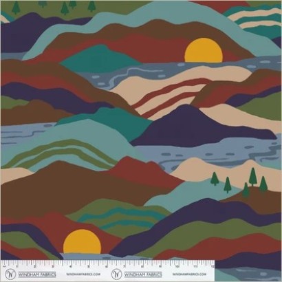 Windham Fabrics - Winter Fleece Print - Valley Creek, Multi