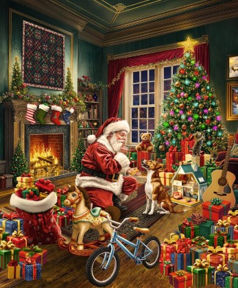 Windham Fabrics - Winter Wonder - 36' Christmas Morning Panel, Multi