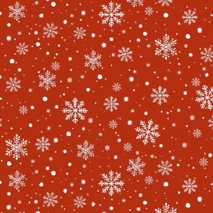Windham Fabrics - Winter Wonder - Snowfall, Red