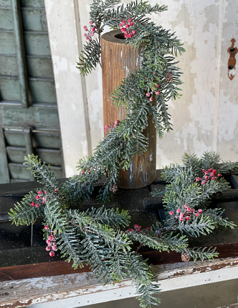 Winter Jewel Hemlock Garland | 6'