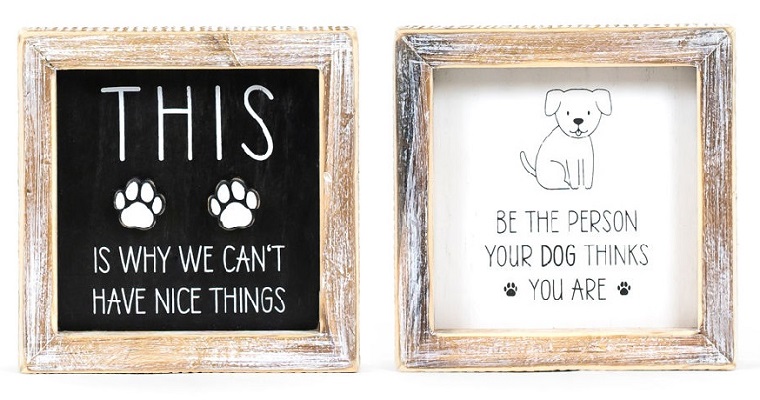 Wood Framed Sign - This is why we can't/Be the person (Reversible)