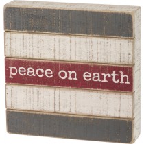 Wood Slate Sign - Peace