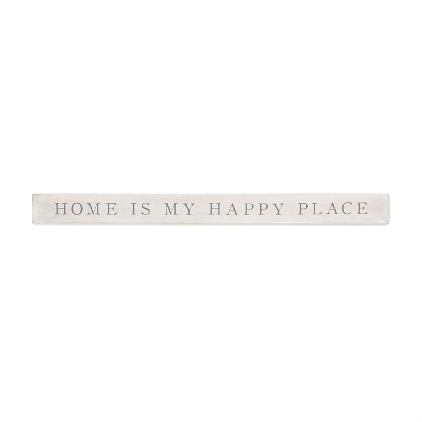 Wood Stick Plaque - Home Is My Happy Place