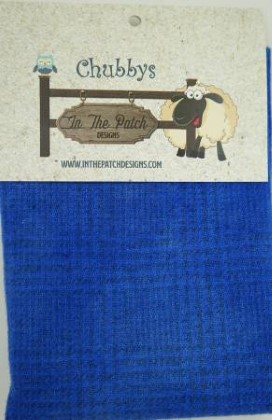 Wool Chubbys - Wild Blue Yonder - 16' Square on Plaid