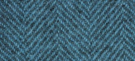 Wool Fat Quarter - Herringbone - Blue Topaz 16' X 26'