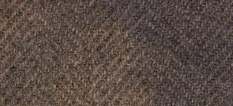 Wool Fat Quarter - Herringbone - Chestnut - 16' X 26'