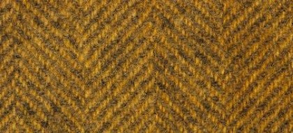Wool Fat Quarter - Herringbone - Mustard - 16' X 26'