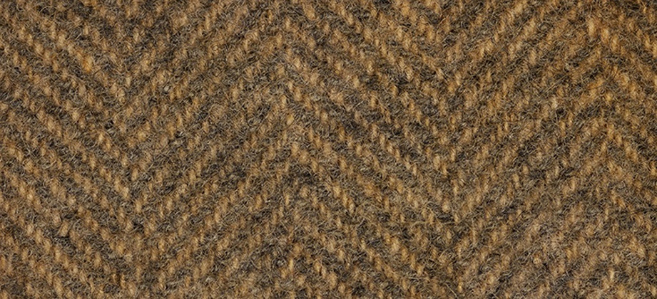 Wool Fat Quarter - Herringbone - Palomino - 16' X 26'