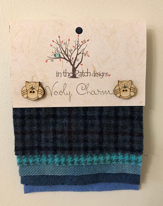 Wooly Charms - Blues - 5' Squares