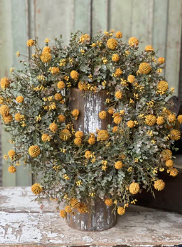 Wreath - Fall Garden 22', Mustard