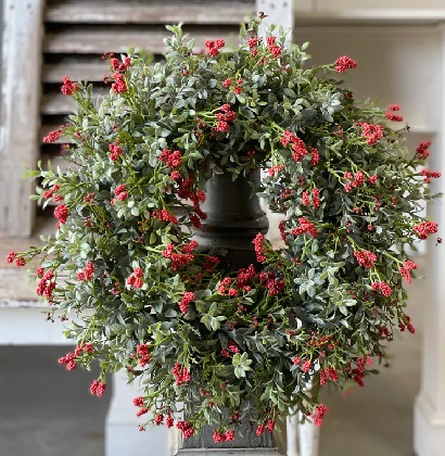 Wreath - Nottingham Berry 20', Red