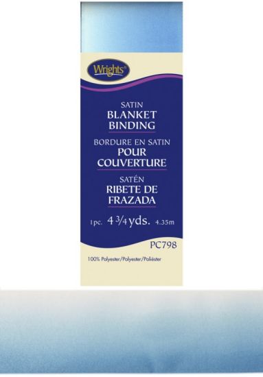 Wrights - Fancy Blanket Binding - 2' x  4.75 yds, Blue Ombre