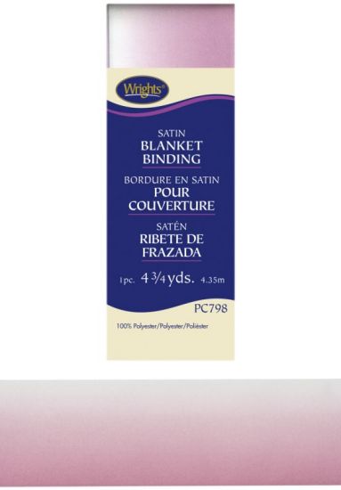 Wrights - Fancy Blanket Binding - 2' x  4.75 yds, Pink Ombre