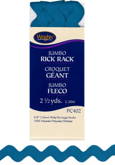 Wrights - Jumbo Rick Rack - 5/8' x 2.5 yds, Delft