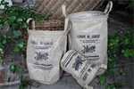These Burlap sacks are lined with plastic - which allows ...