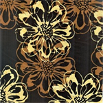 Hoffman California - Bali Handpaints - Large Flowers, Onyx