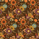 Riley Blake - The Awe of Autumn - Main Print, Brown