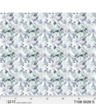 P & B Textiles - 108^ Translucence - Layered Flowers, Light Gray