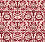 Studio E - Joyeux Noel - White Damask, Red