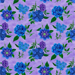 Blank Quilting - Luna Garden - Spaced Floral, Purple