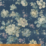 Windham - Chambray Rose - Large Floral, Blue