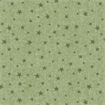 Benartex Traditions - Winter Forest - Wooly Stars, Light Green