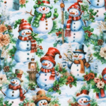 Robert Kaufman - Doux Luxe (Minky) - Snowmen, Winter