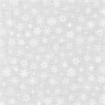 Robert Kaufman - Mini Madness - Snowflake, White on White