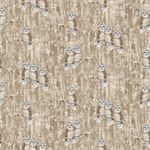 Blank Quilting - Jaded Forest - Owls, Tan