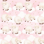 A.E. Nathan - Comfy Flannel Prints - Sleepy Sheep, Pink