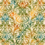 Studio E - Baskets Of Autumn Blessings - Damask Flourish, Cream